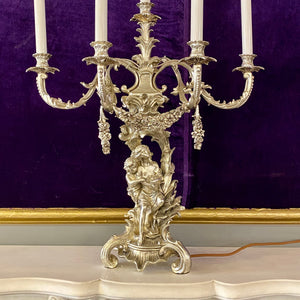 Large Silver Plated Table Candelabra - SOLD