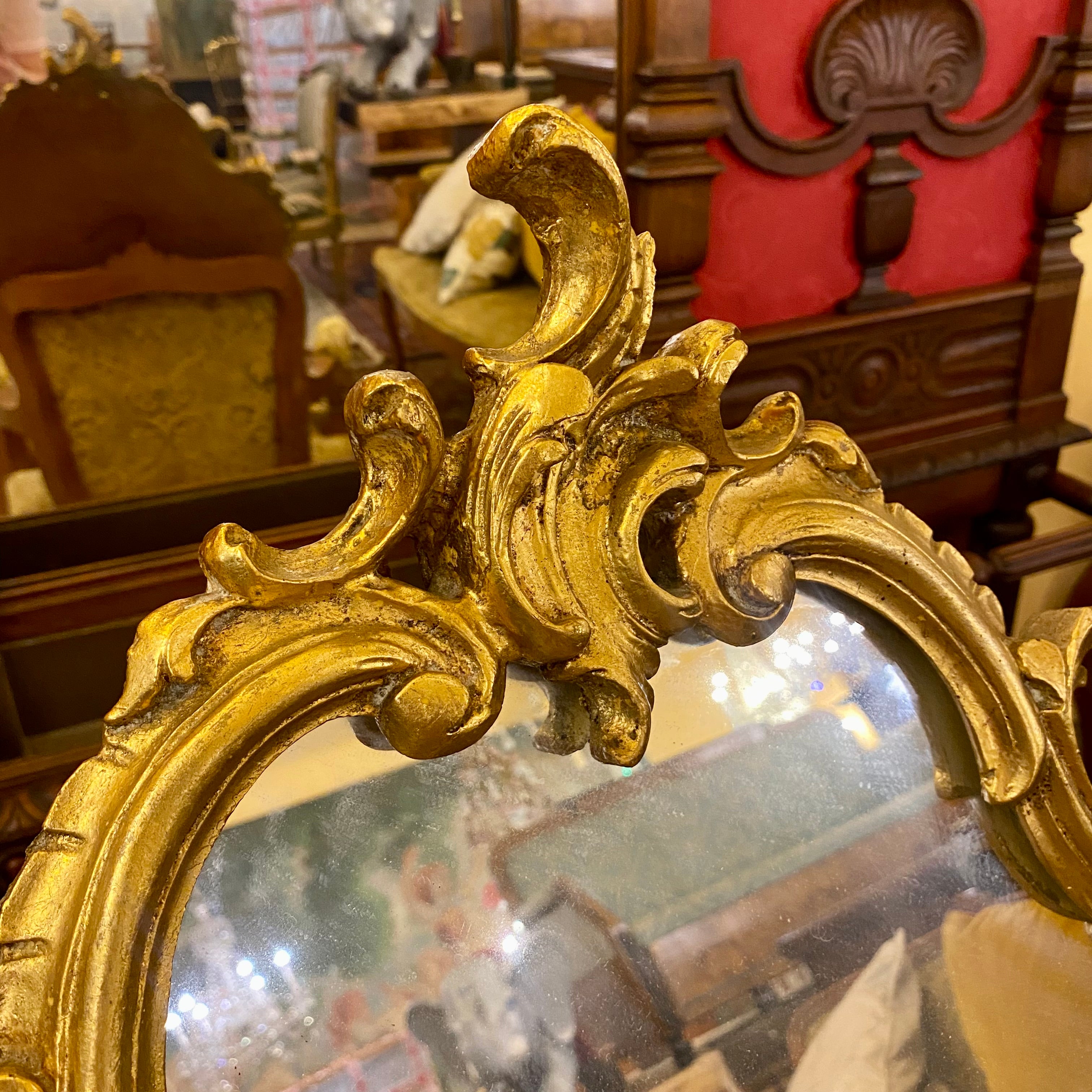 Antique French Gilt Mirror