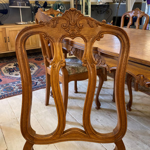 Antique French Oak Dining Chairs (Six)