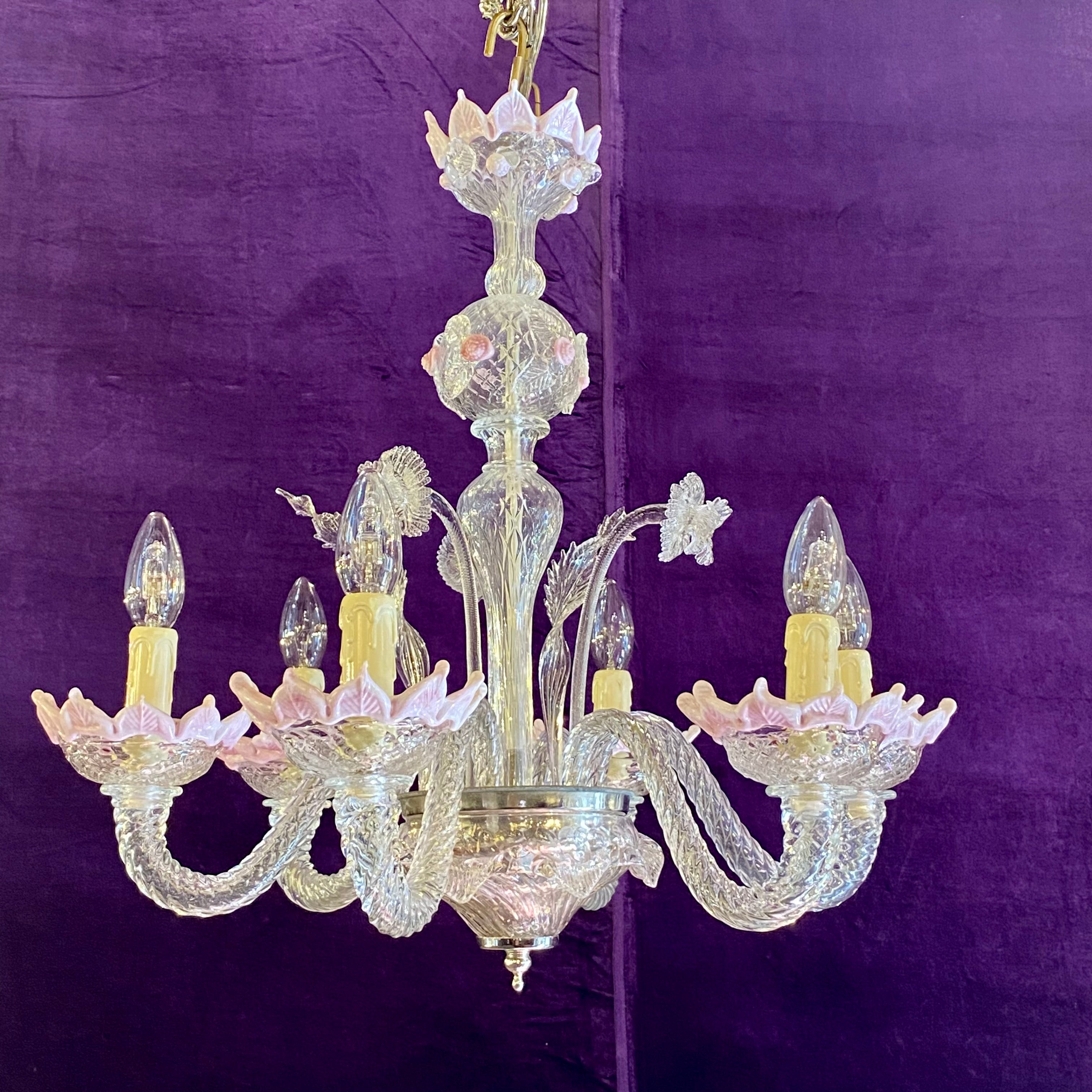 Antique Murano Glass Chandelier