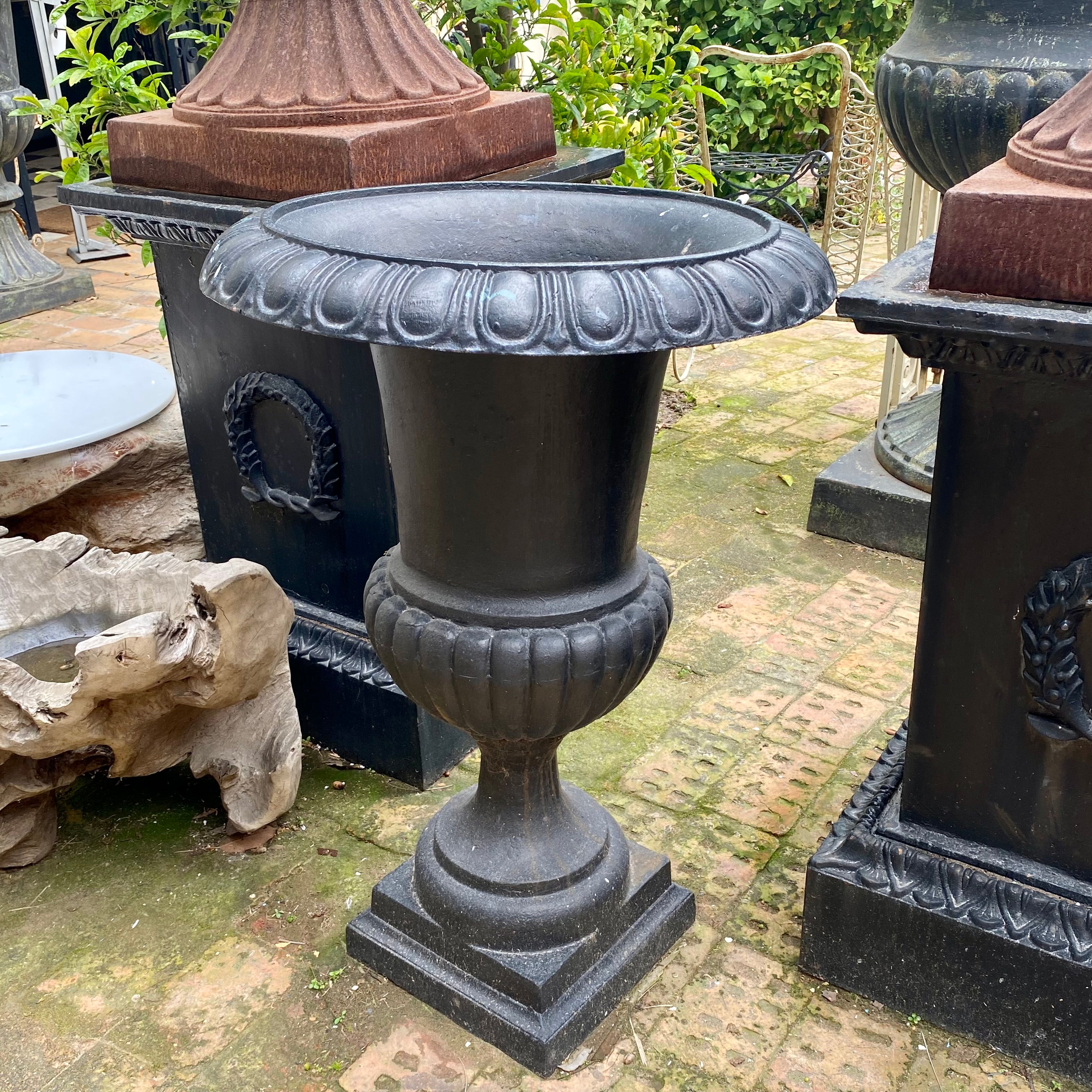 Small and Skinny Cast Iron Urn - SOLD