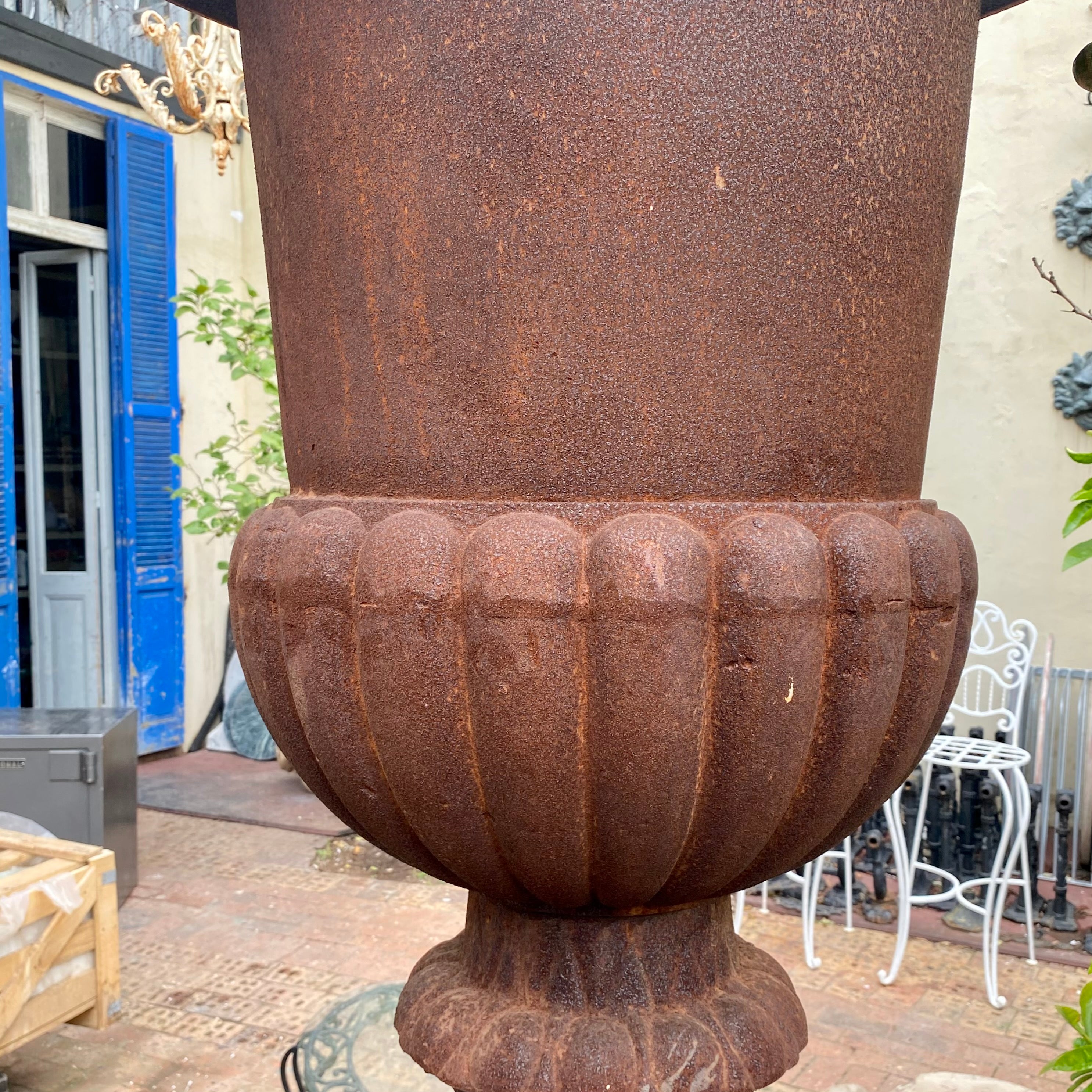 Classic Tall Cast Iron Urn