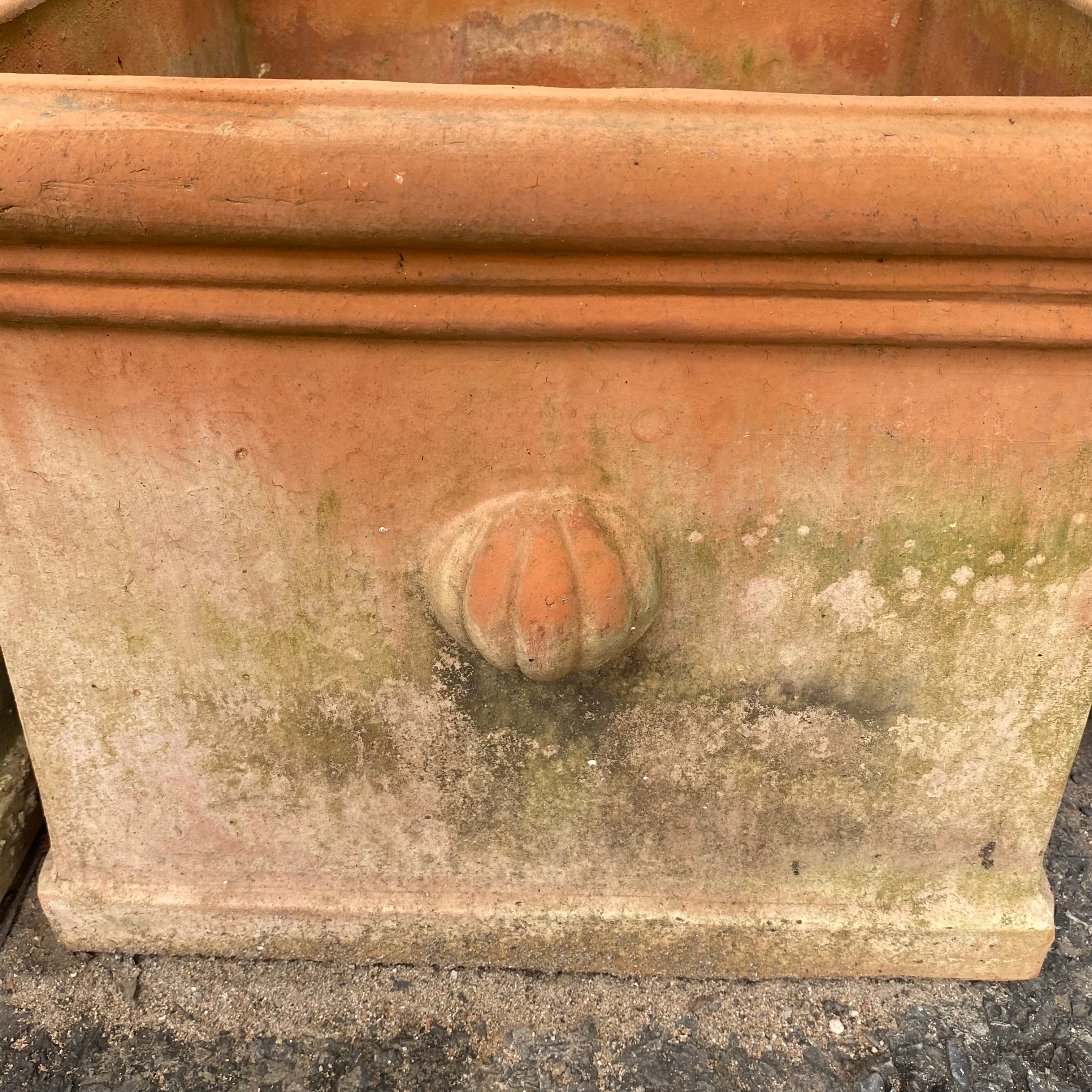 Rustic Square Terracotta Urn - SOLD