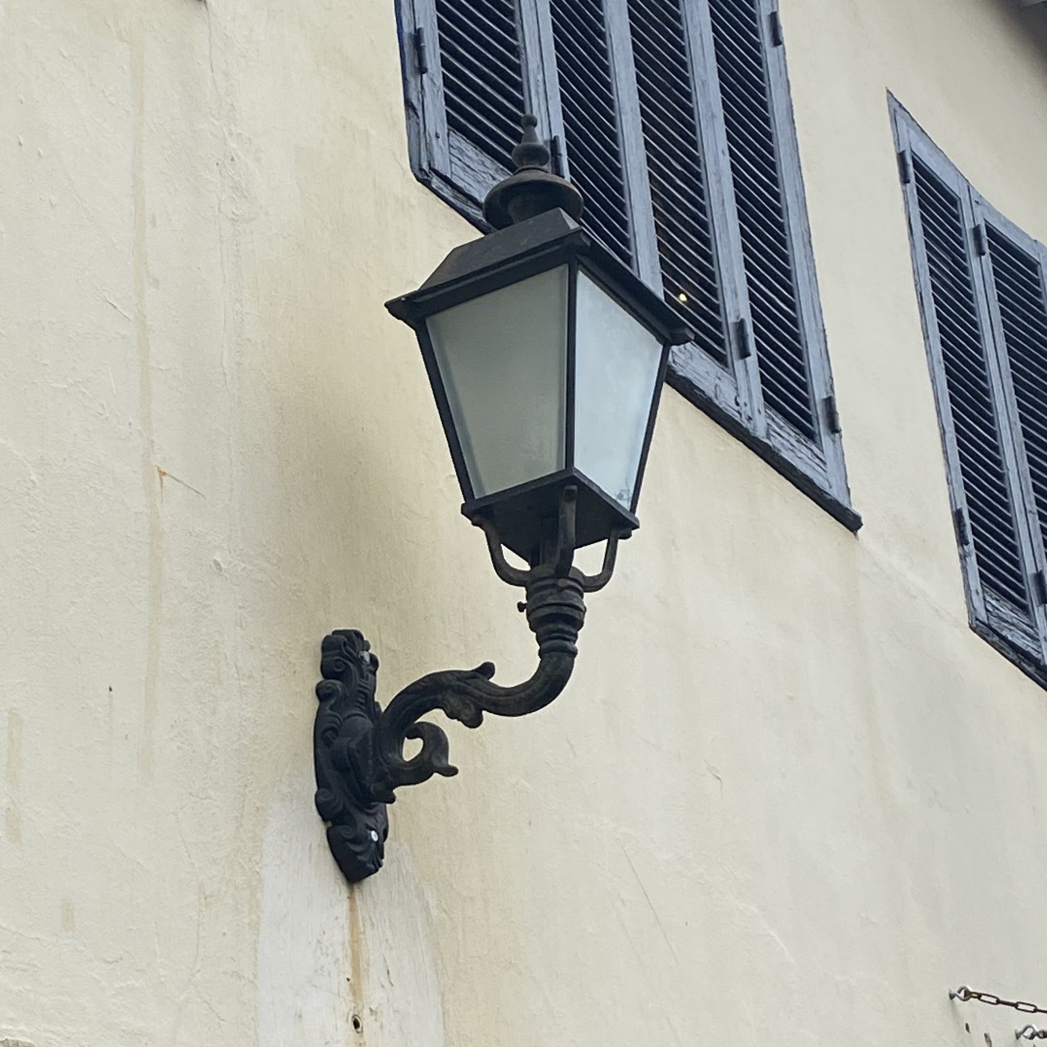 Cast Iron Lantern on Bracket