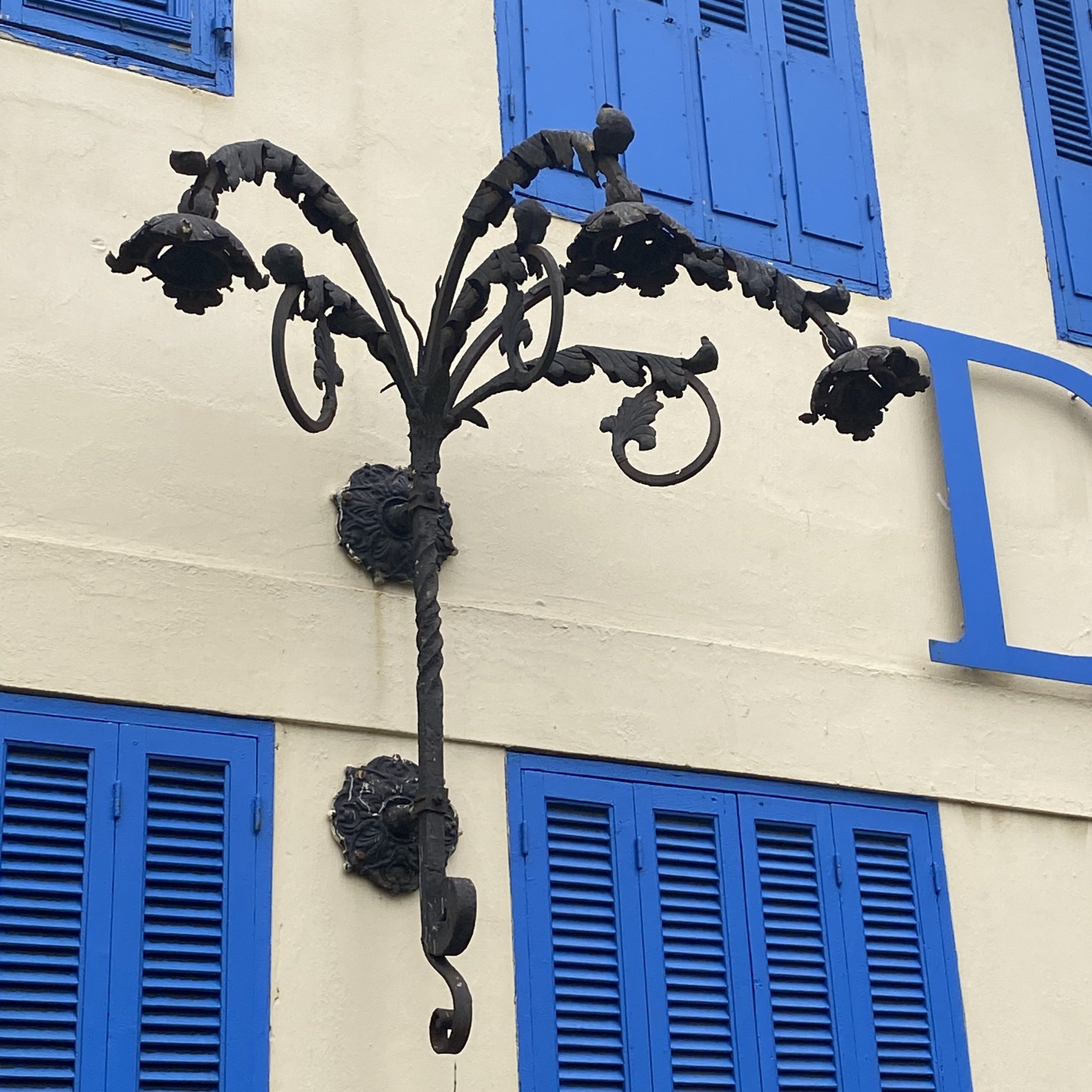 Antique Wrought Iron Lantern