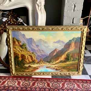 Antique South African Oil Painting