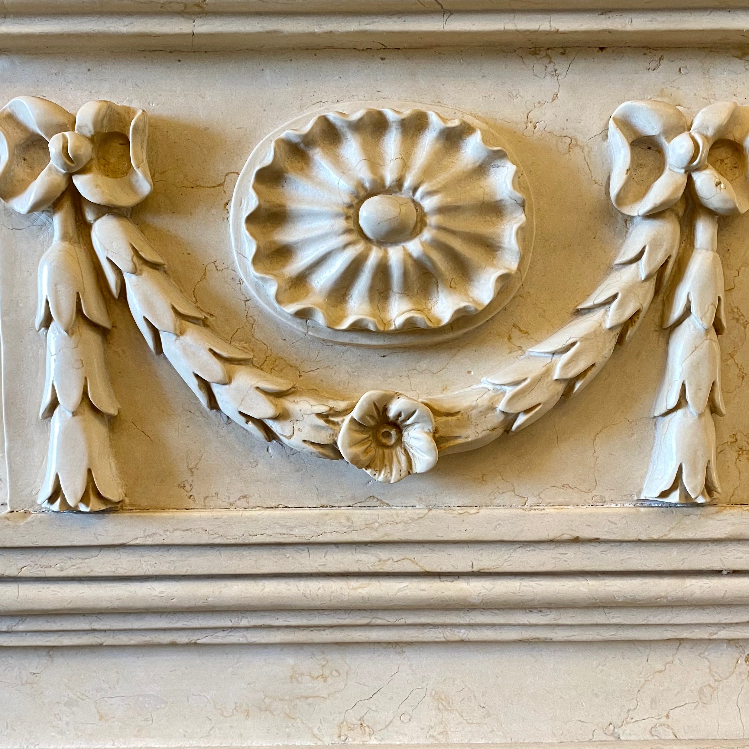 Beautiful Classic Marble Fireplace - SOLD