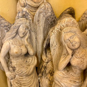 Wood Carved Angels