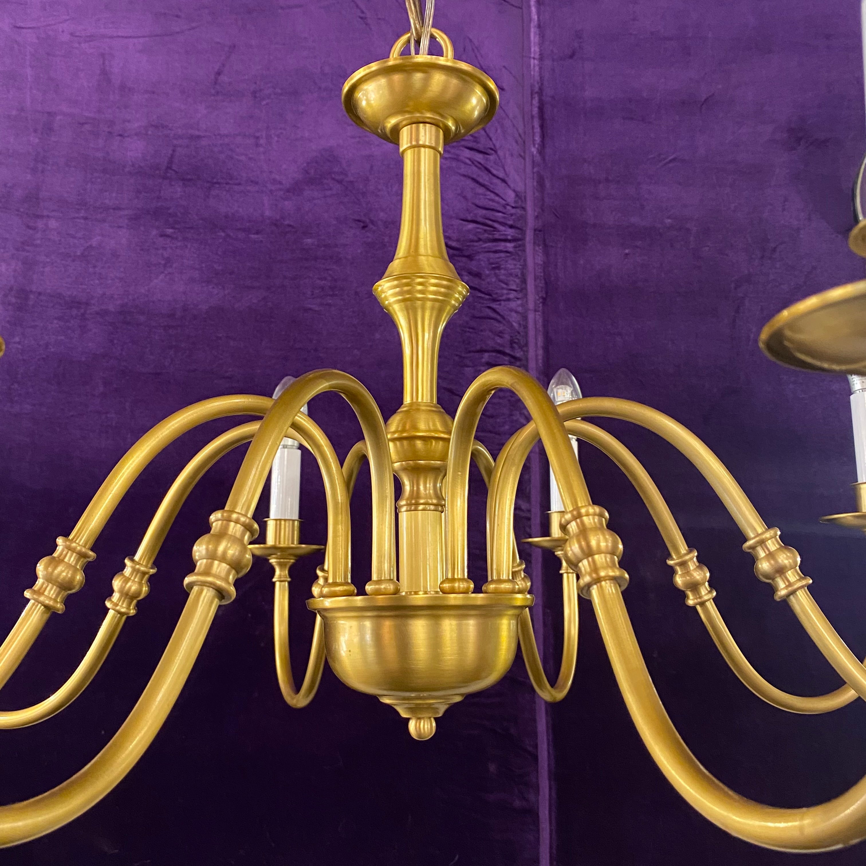 Brass Flemish Style Chandelier