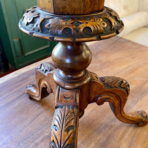 Victorian Walnut Needlework Table