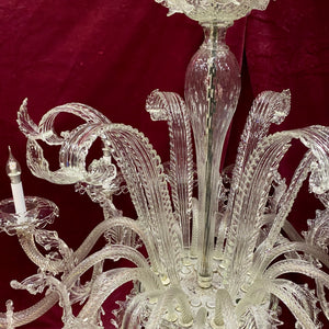 Pair of Very Rare Magnificent Murano Chandeliers - SOLD