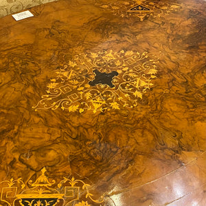 Antique Burr Walnut Dining Table