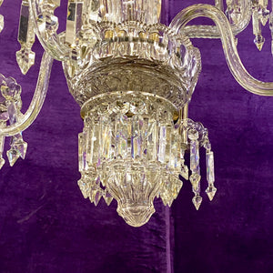 Spectacular Antique Bohemian Chandelier with Original Crystals - SOLD