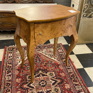 Empire Style Walnut Veneer Bedside Table - SOLD