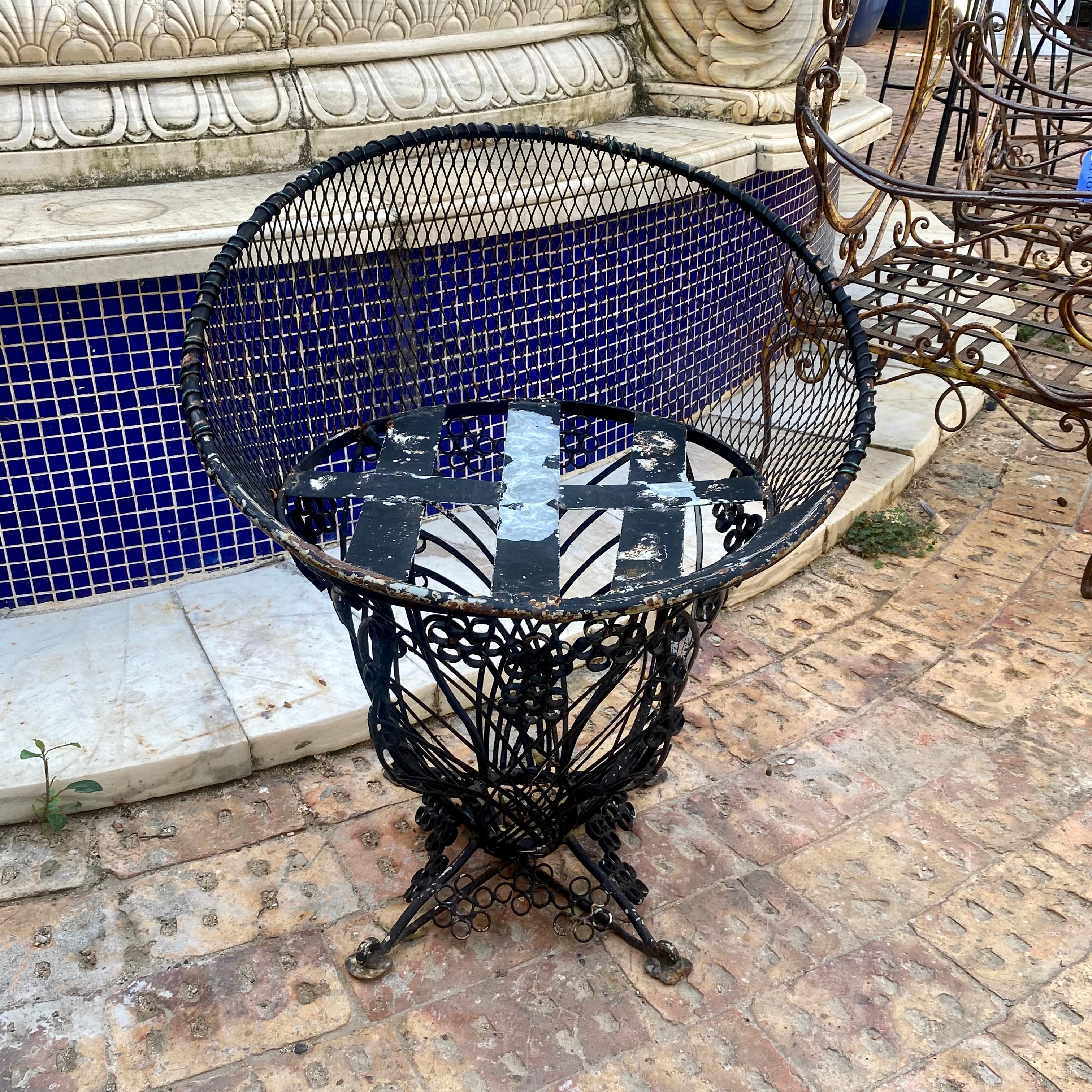 Wrought Iron Tub Chair