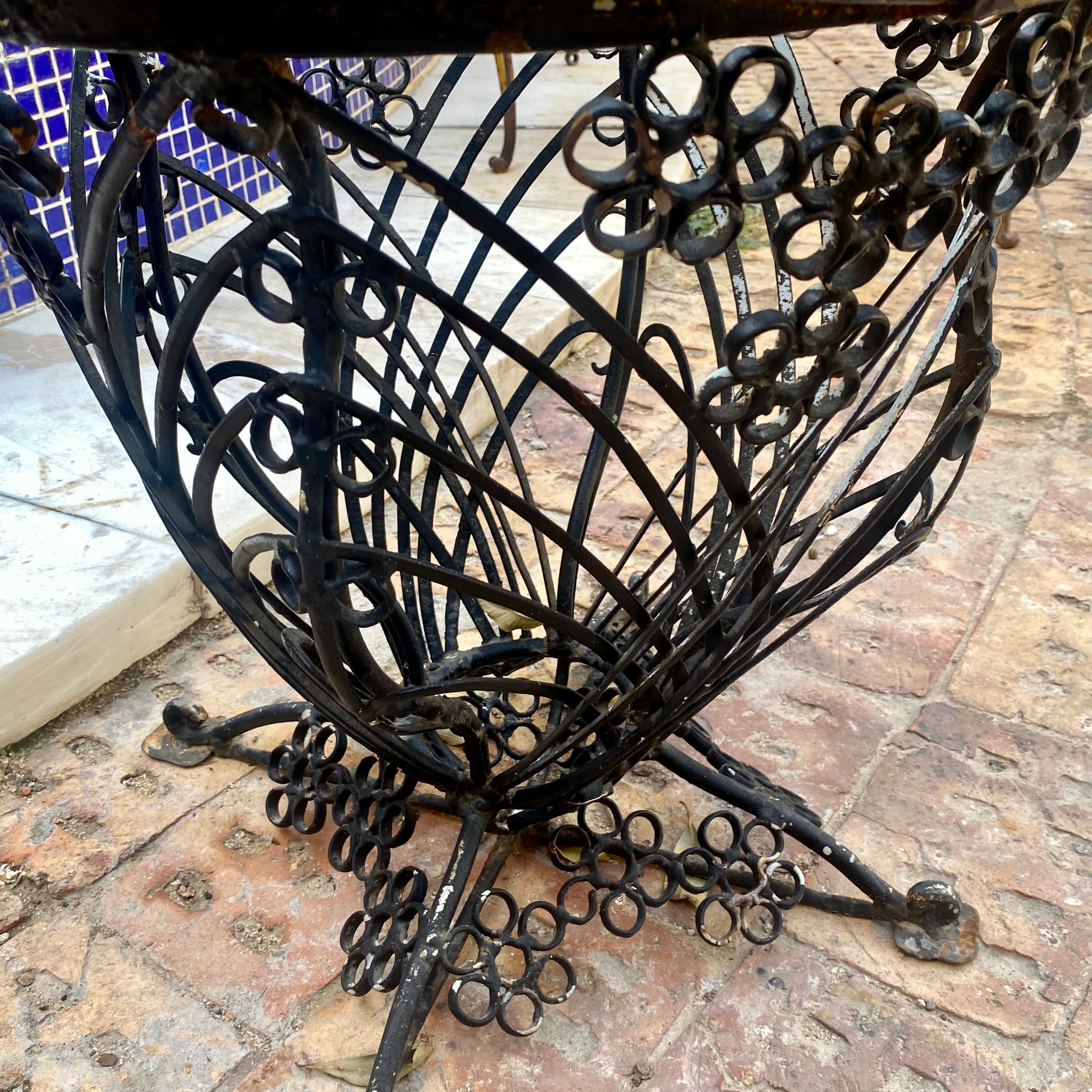 Wrought Iron Tub Chair