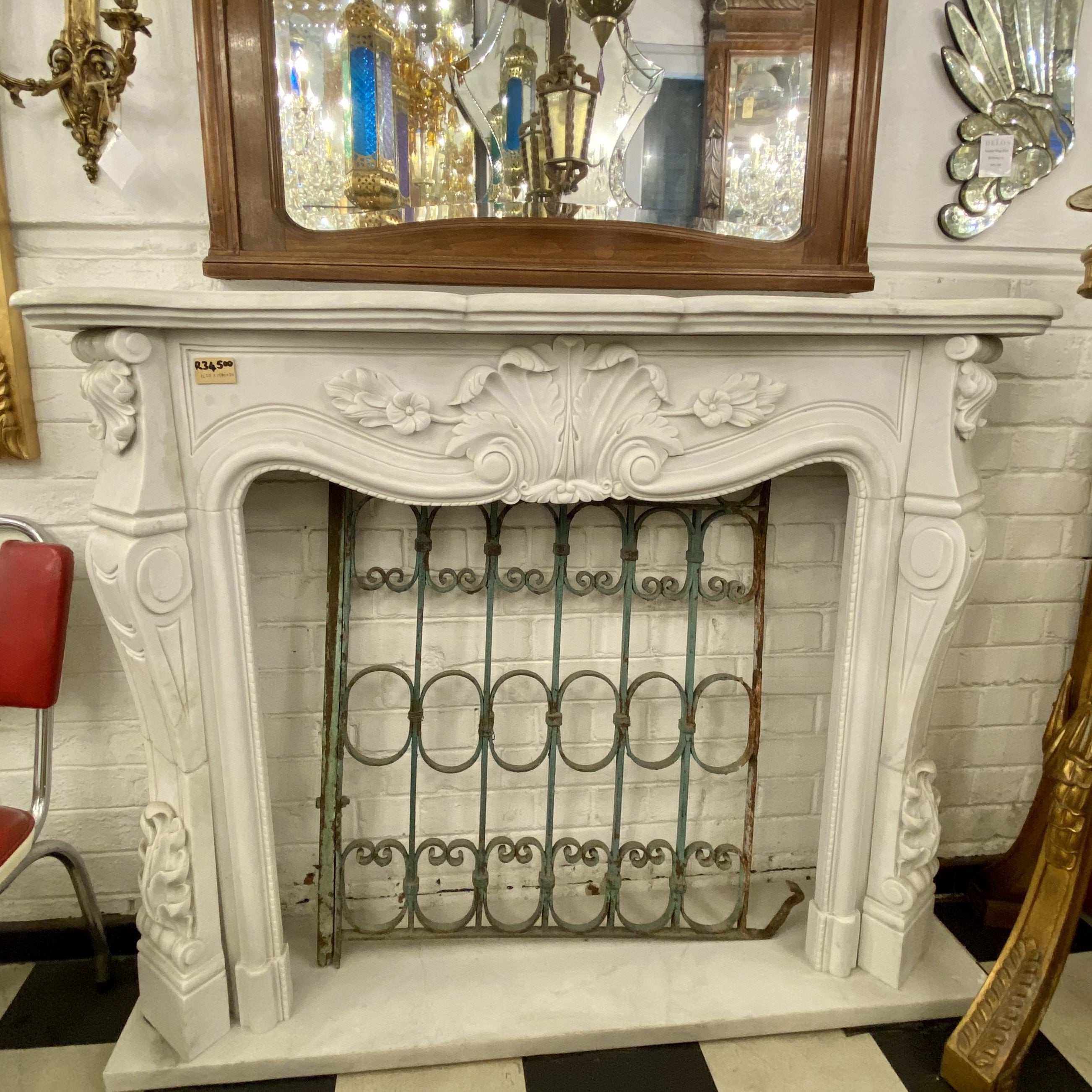 White Marble Fire Surround - SOLD