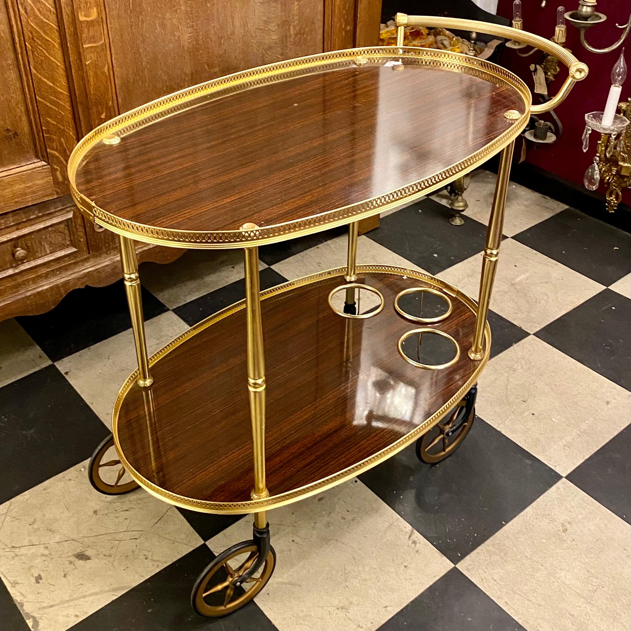 Vintage Mahogany Drinks Trolley - SOLD