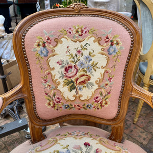 Antique Needlepoint Armchair - SOLD