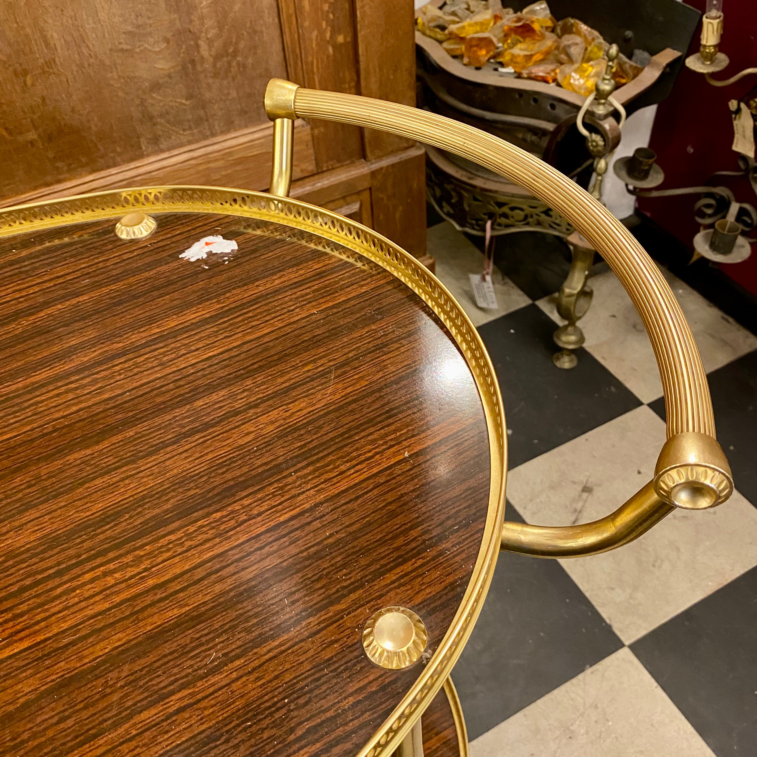 Vintage Mahogany Drinks Trolley - SOLD