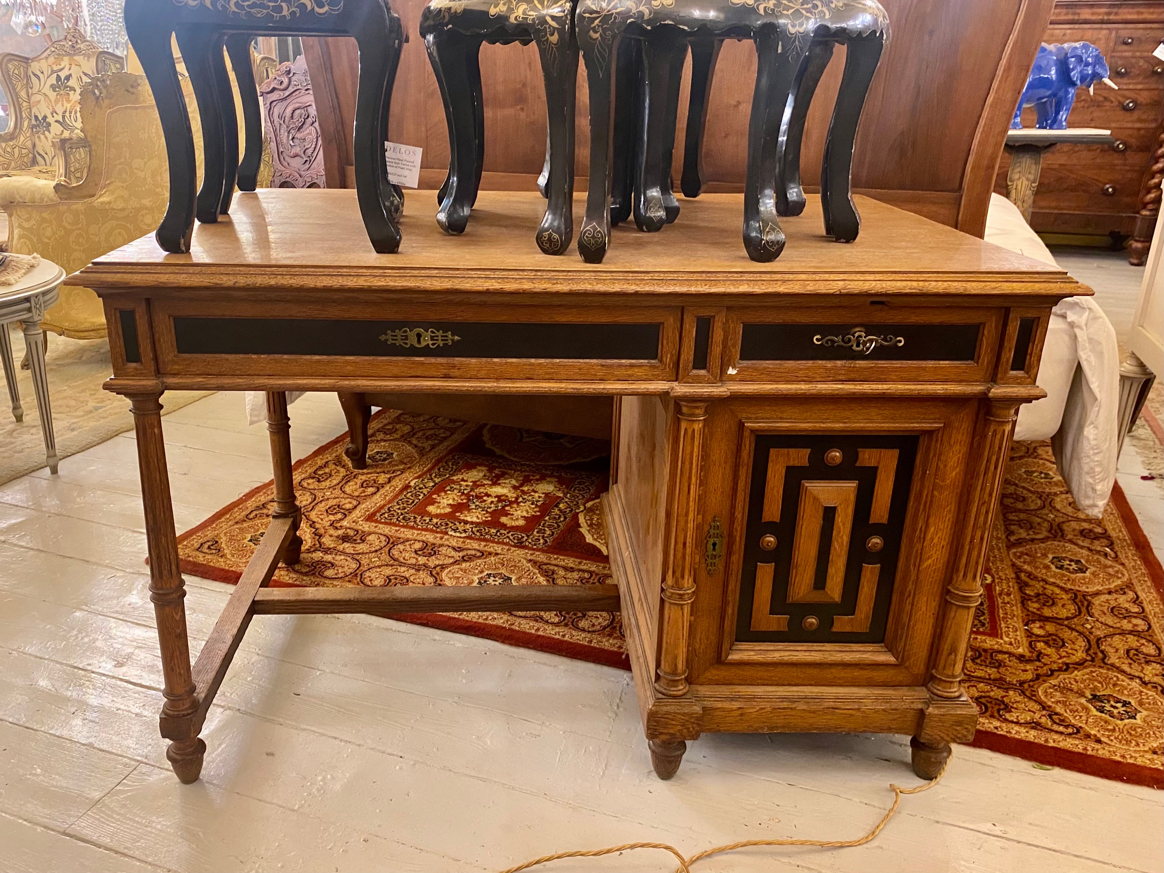 1930's Antique Oak Desk - SOLD