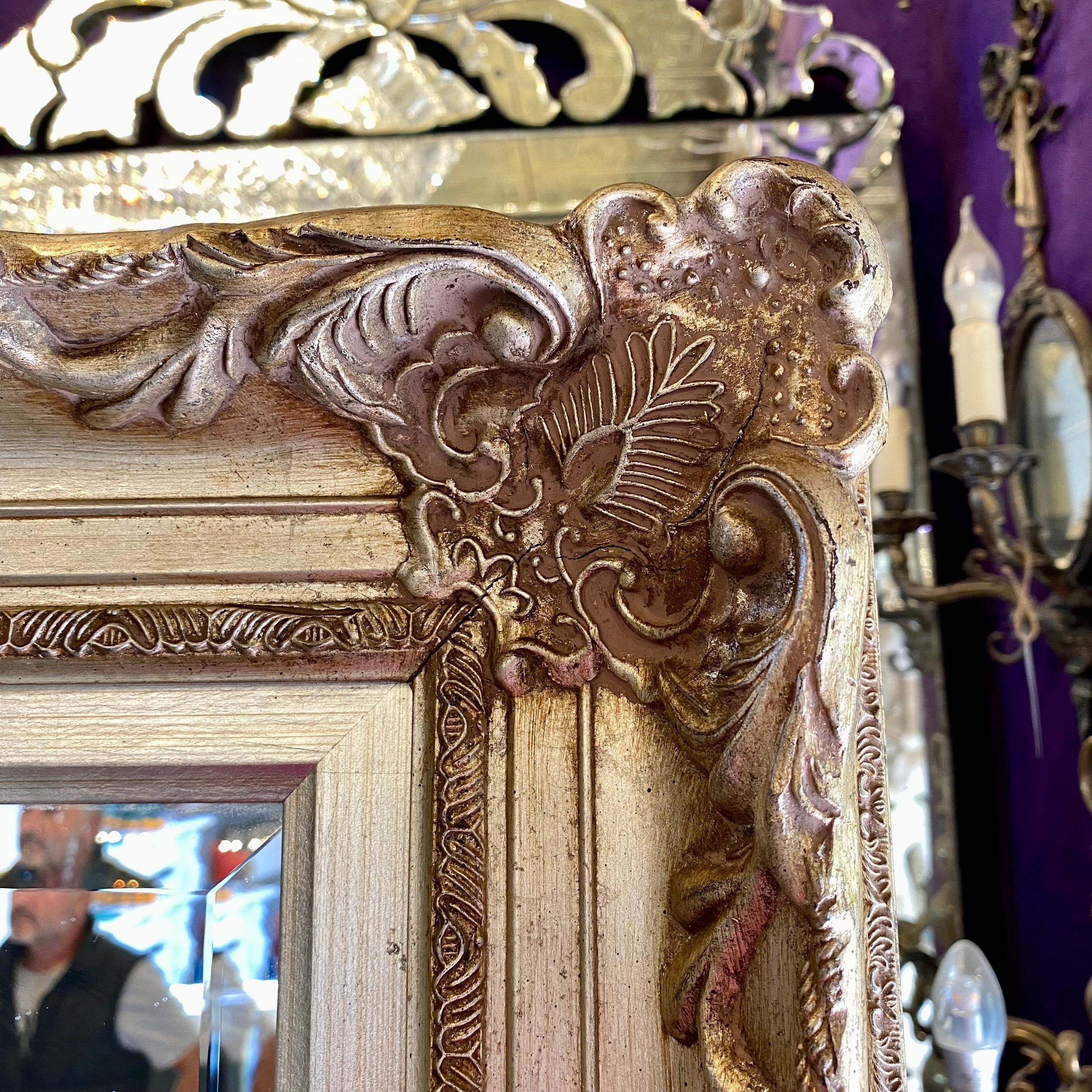 Stunning Silver French Style Mirror - SOLD