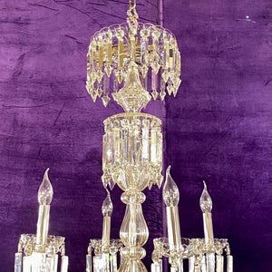 Spectacular Antique Bohemian Chandelier with Original Crystals - SOLD
