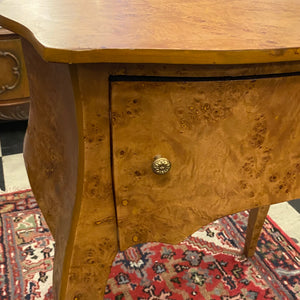 Empire Style Walnut Veneer Bedside Table - SOLD