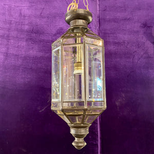 Aged Brass Barrel Lantern