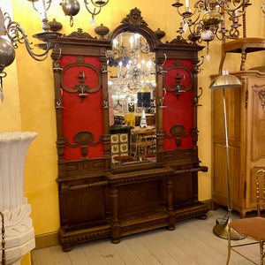 Antique Oak Hall Stand