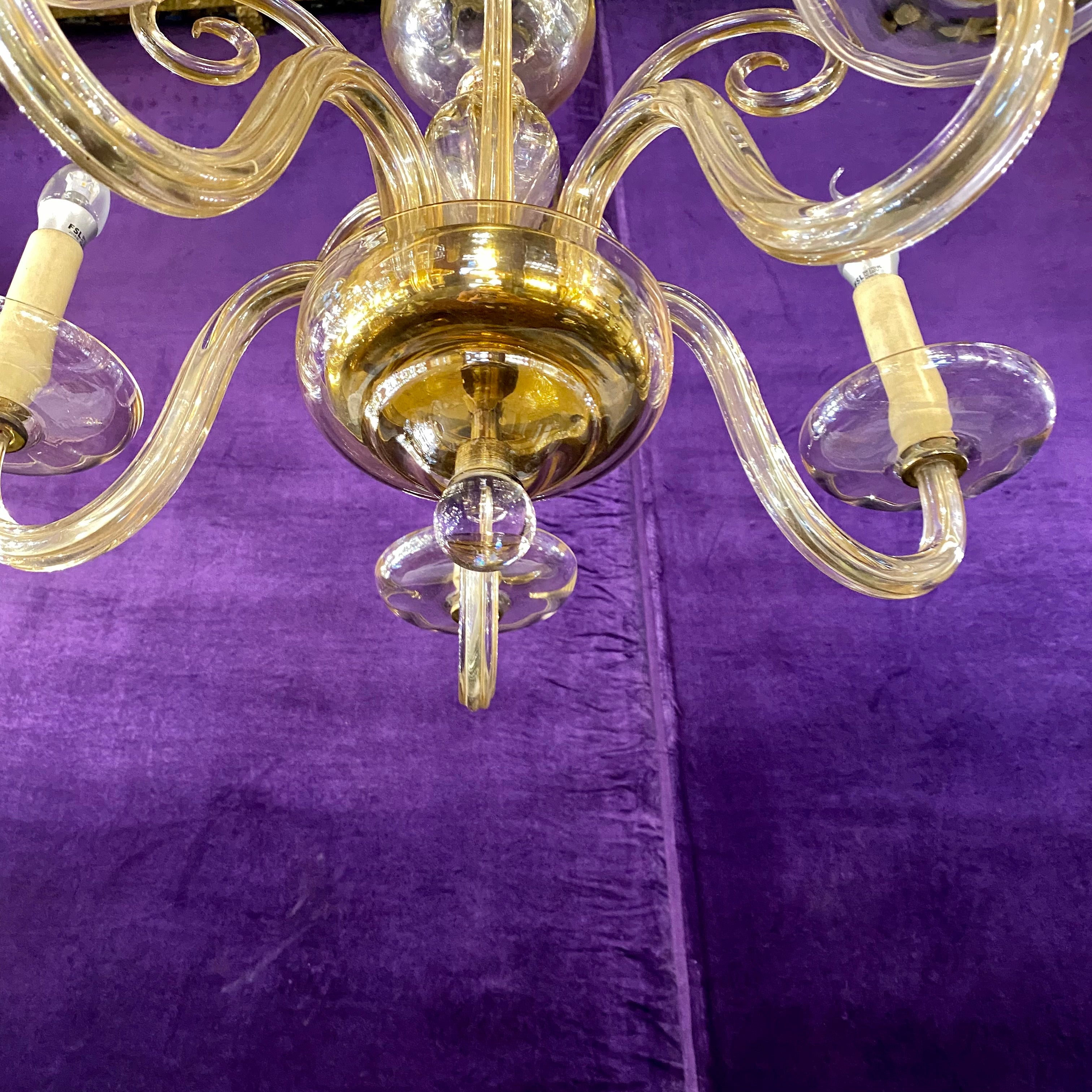 1930's Venetian Glass Chandelier - SOLD