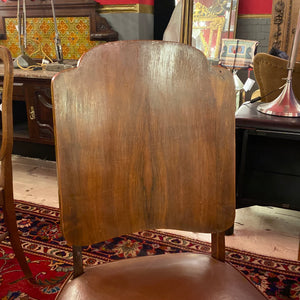 Art Deco Dining Table with Six Matching Chairs