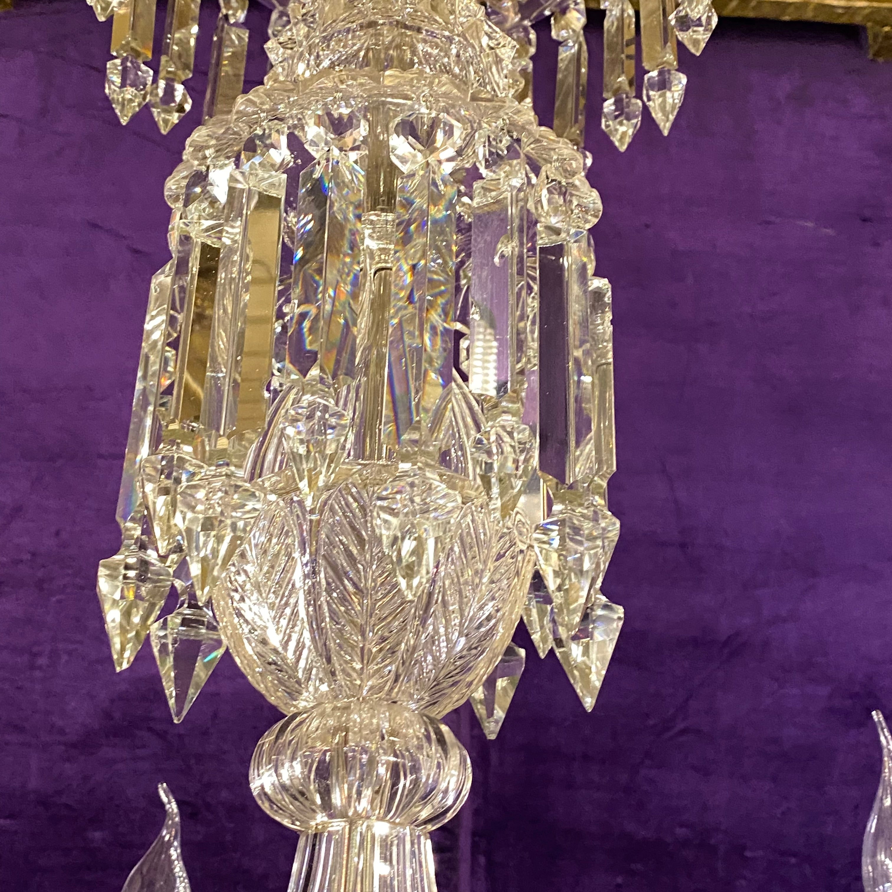 Spectacular Antique Bohemian Chandelier with Original Crystals