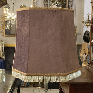 Mauve Velvet Lampshade - SOLD