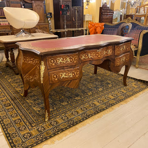 French Style Inlaid Desk with Brass Casting