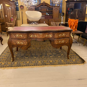 French Style Inlaid Desk with Brass Casting