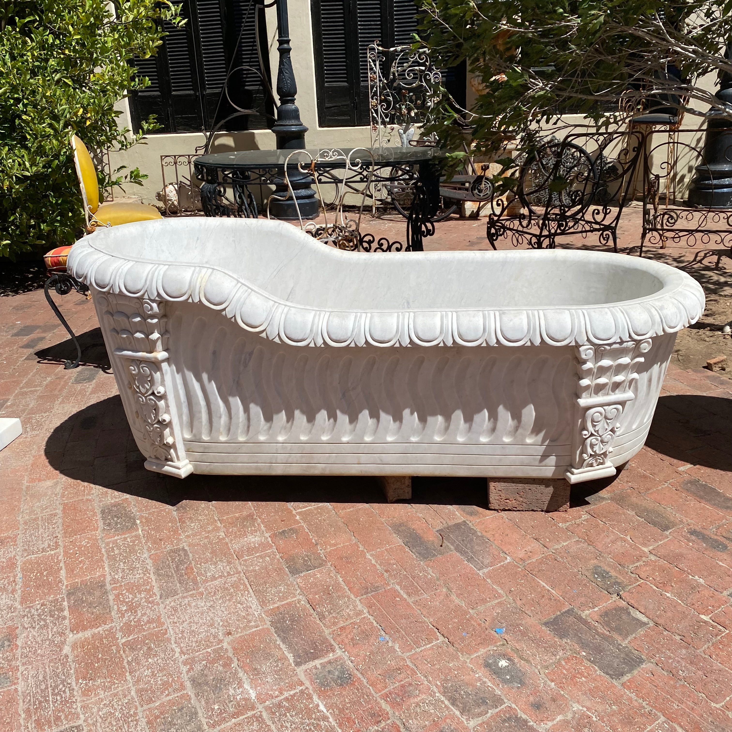 Elegant White Marble Bath