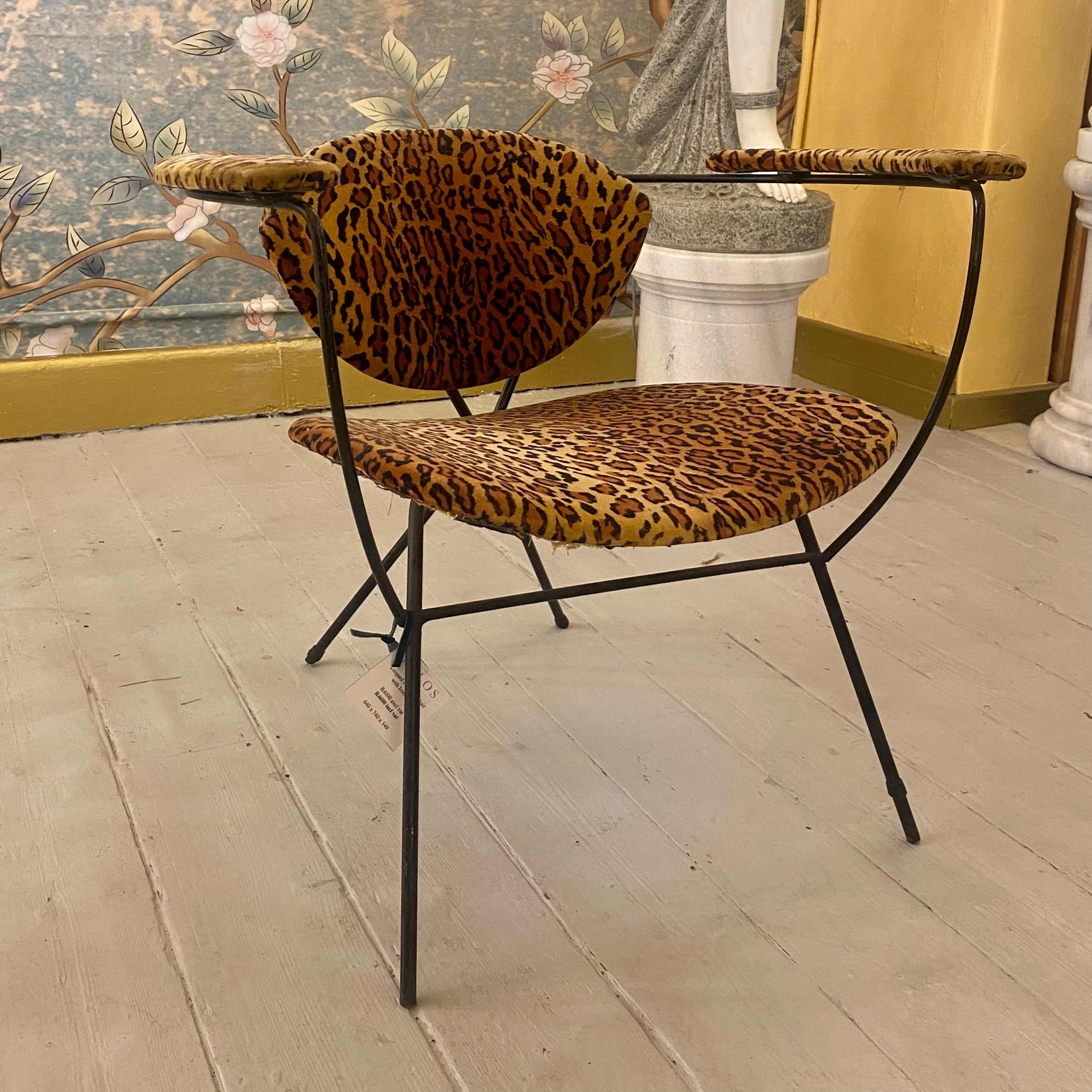 Funky Vintage Leopard Print Chair