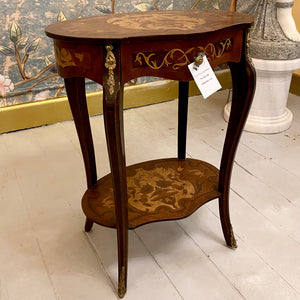 French Style Inlaid Pedestal