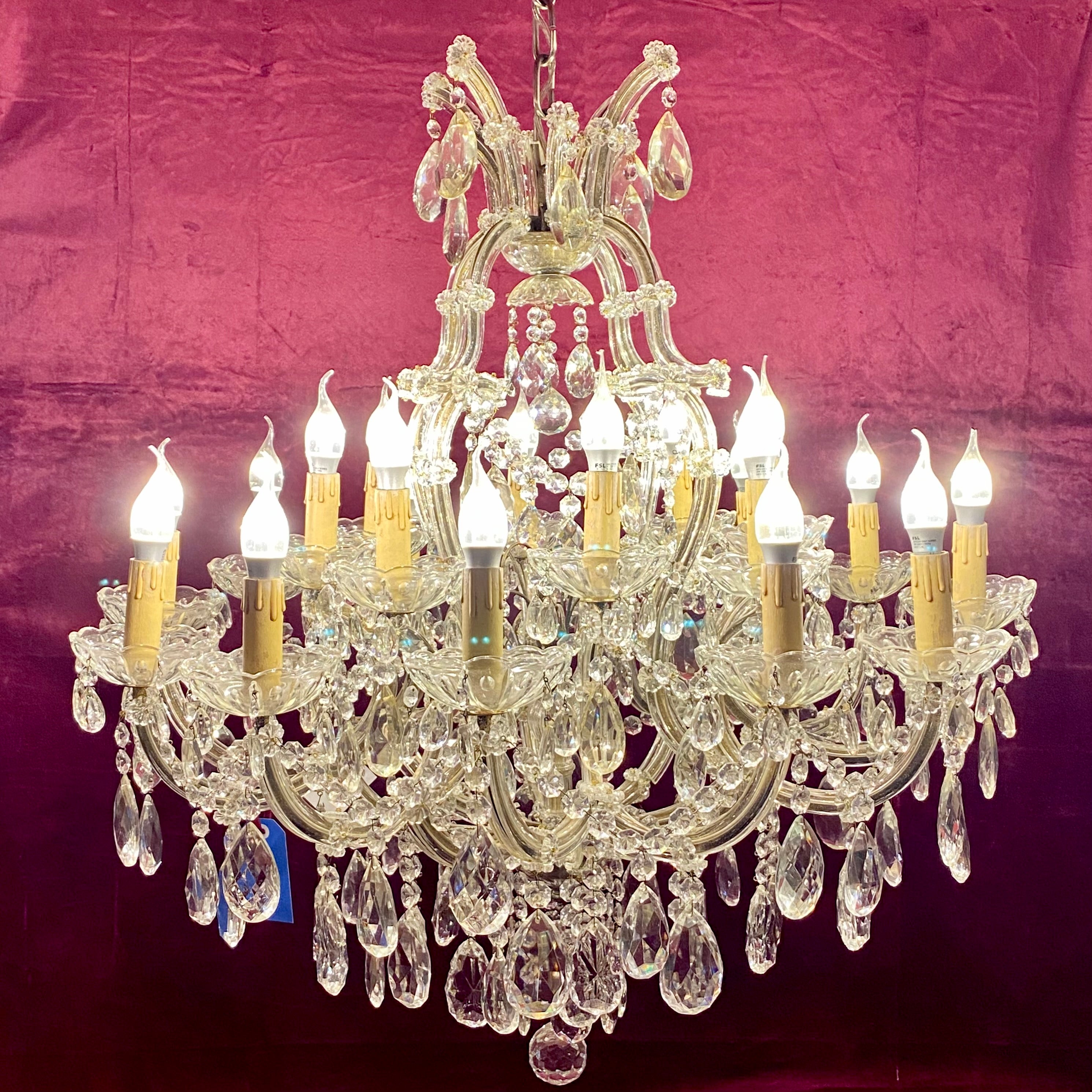 Incredible Antique Maria Theresa Chandelier - SOLD