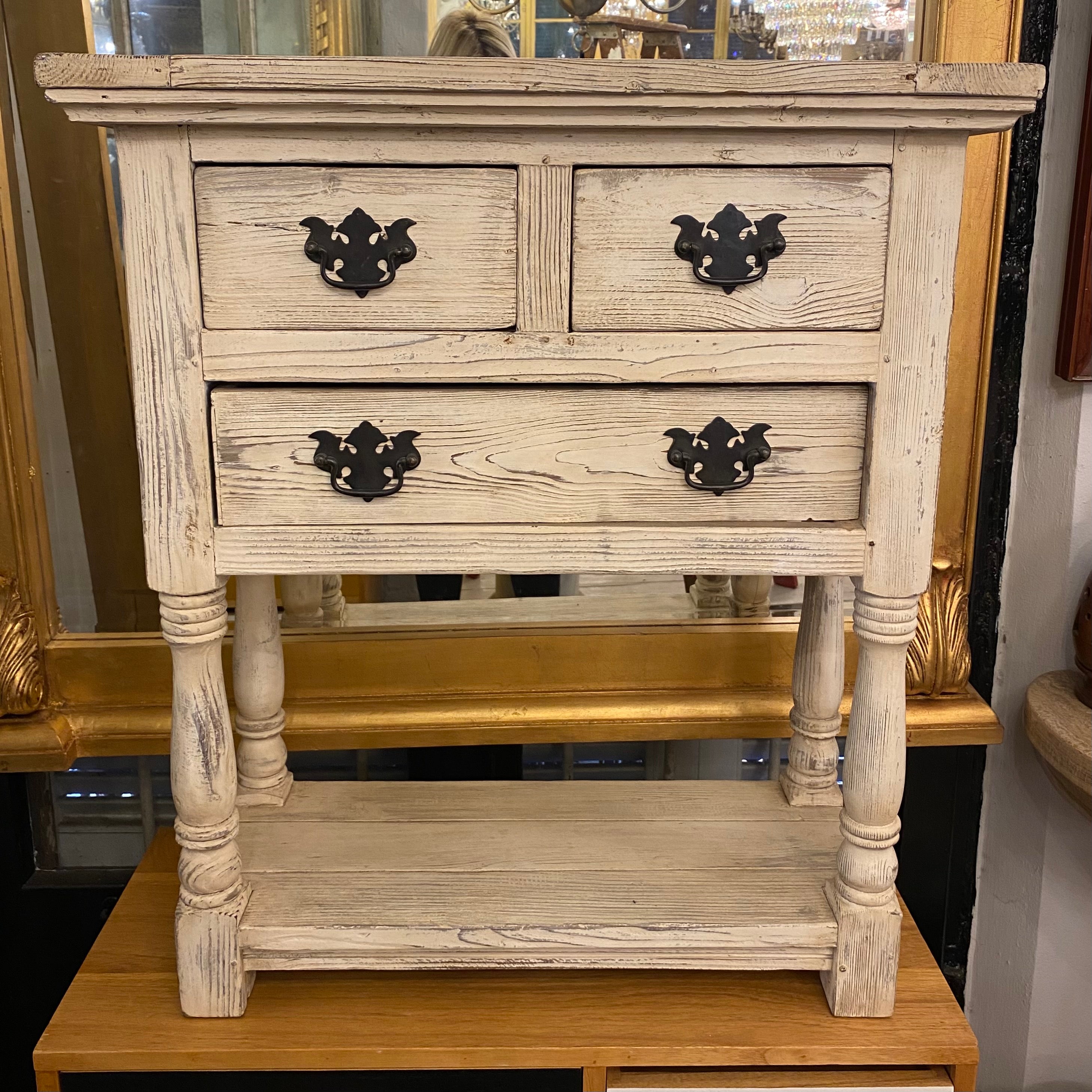 White Washed Telephone Table