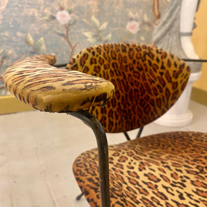 Funky Vintage Leopard Print Chair