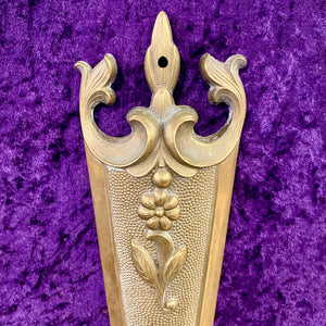 Antique Brass Cherub Wall Light - SOLD