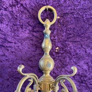 Single Antique Brass Flemish Wall Sconce