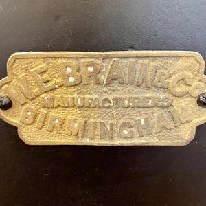 Antique "W E Brain" Safe